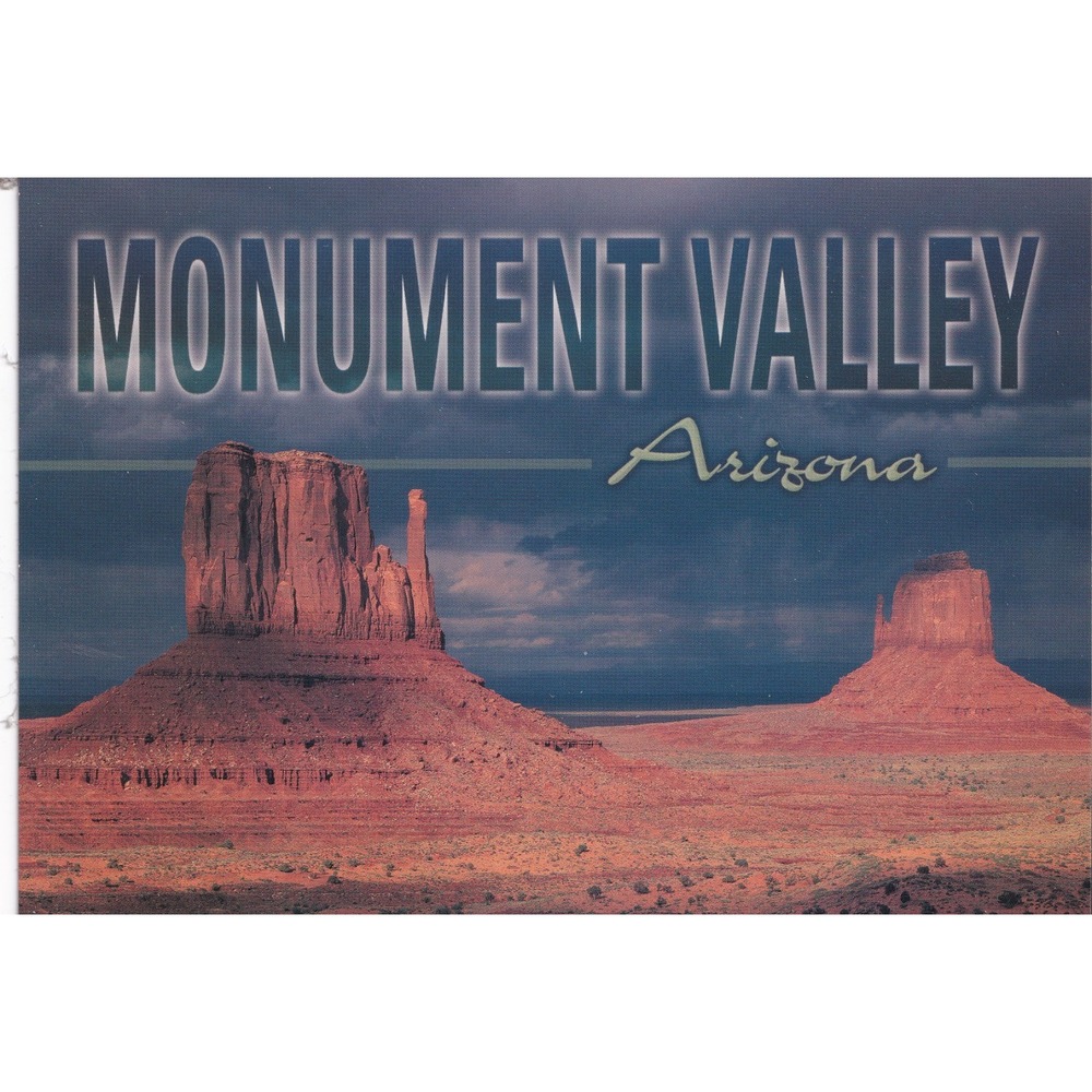 Monument Valley Arizona Utah Postcard Mitten Buttes Scenic Western Desert